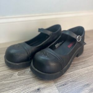 Demonia Black Platform Mary Jane Shoes